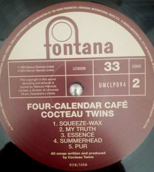 LP Cocteau Twins: Four-Calendar Café 622424