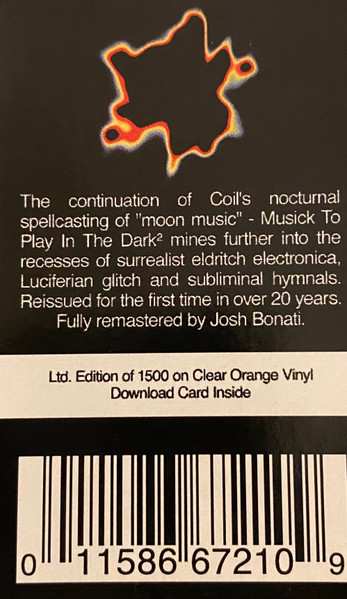 2LP Coil: Musick To Play In The Dark² CLR | LTD 635670