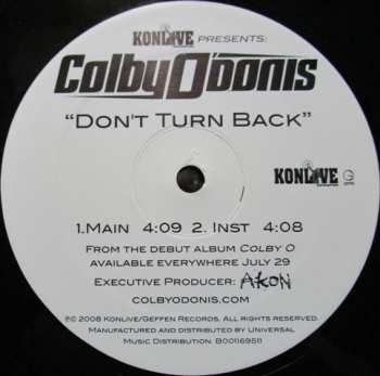 LP Colby O'Donis: Don't Turn Back 610009