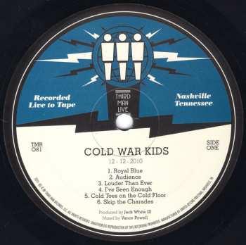 Album Cold War Kids: Live At Third Man