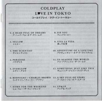 CD Coldplay: Love In Tokyo LTD 612679