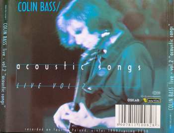 CD Colin Bass: Live Vol. 2 - Acoustic Songs 590093