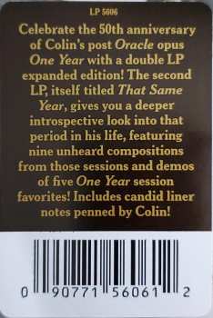 2LP Colin Blunstone: One Year DLX | LTD 574055