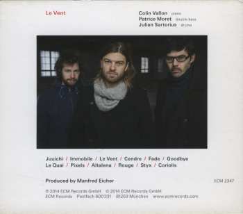 CD Colin Vallon Trio: Le Vent 346532