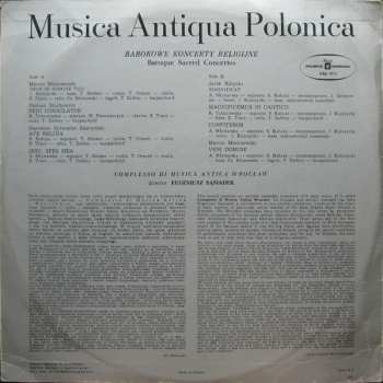 LP Complesso Di Musica Antica Wrocław: Baroque Sacred Concertos 560462