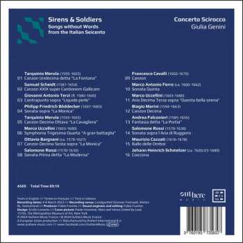 CD Concerto Scirocco: Sirens & Soldiers - Song Without Words From The Italian Seicento 619564