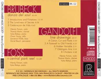 CD Concord Chamber Music Society: Brubeck/Gandolfi/Foss 514784