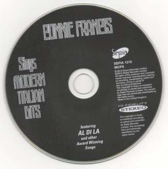 CD Connie Francis: Connie Francis Sings Modern Italian Hits 307899