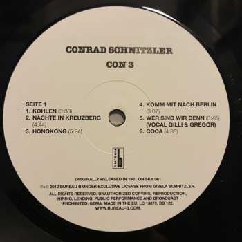 LP Conrad Schnitzler: Con 3 66463