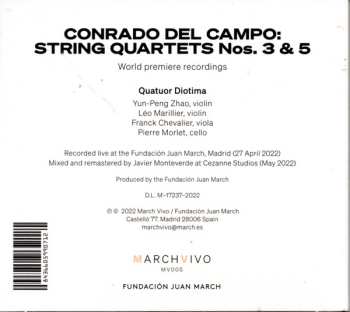 CD Quatuor Diotima: String Quartets Nos. 3 & 5 588348