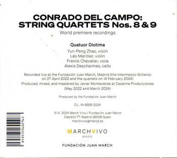 2CD Quatuor Diotima: String Quartets Nos. 8 & 9 621760