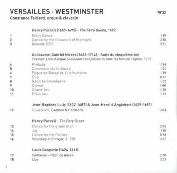 CD Constance Taillard: Versailles Westminister 592579