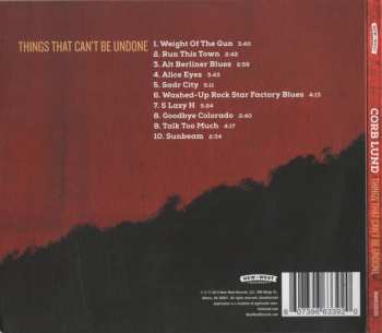 CD Corb Lund: Things That Can't Be Undone 392482