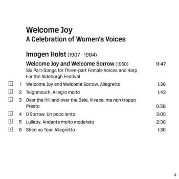 SACD Corvus Consort: Welcome Joy - A Celebration Of Women's Voices 626671