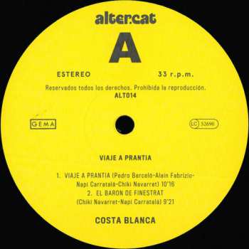 LP Costa Blanca: Viaje A Prantia 561188