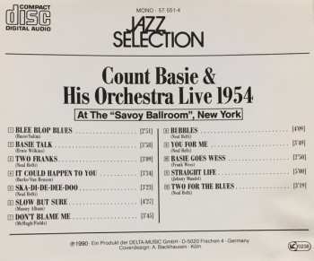 CD Count Basie Orchestra: Live 1954 At The "Savoy Ballroom", New York 647856