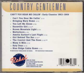 CD The Country Gentlemen: Can't You Hear Me Callin': Early Classics 1963-1969 626808