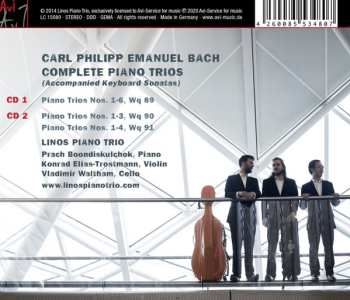 2CD Carl Philipp Emanuel Bach: Complete Piano Trios DIGI 613324