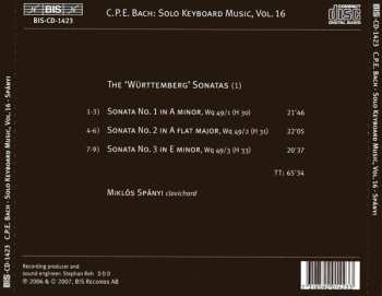 CD Carl Philipp Emanuel Bach: ‘Württemberg’ Sonatas (1) 651569