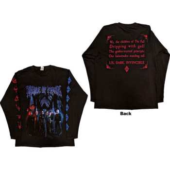 Merch Cradle Of Filth: Cradle Of Filth Unisex Long Sleeve T-shirt: Existence Band (back & Sleeve Print) (medium) M