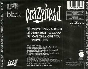 CD Crazyhead: Everything's Alright 302267