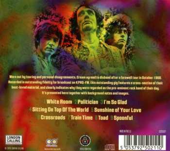 CD Cream: Live In San Diego '68 419341