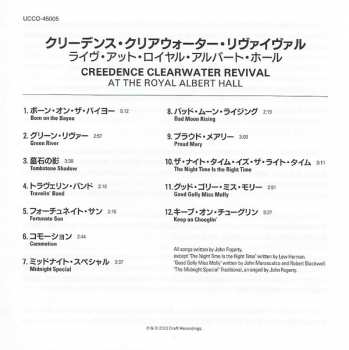 CD Creedence Clearwater Revival: At The Royal Albert Hall (April 14, 1970) 442392