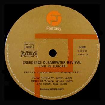 2LP Creedence Clearwater Revival: Live In Europe 652757