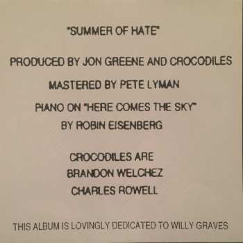 LP Crocodiles: Summer Of Hate 636699