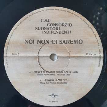 SP C.S.I.: Noi Non Ci Saremo LTD | NUM 353520