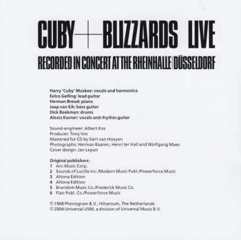 CD Cuby + Blizzards: Cuby + Blizzards Live '68 (Recorded In Concert At The Rheinhalle Dusseldorf) 98462