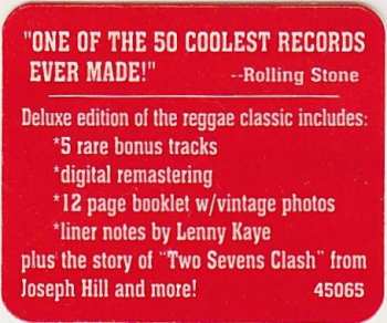 CD Culture: Two Sevens Clash (The 30th Anniversary Edition) 604819