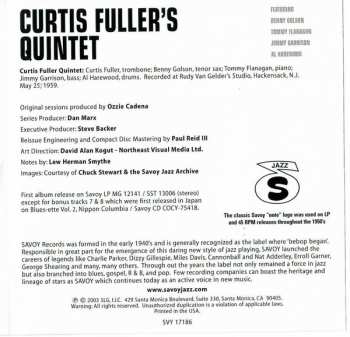 CD Curtis Fuller's Quintet: Blues-ette 565303