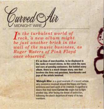 CD Curved Air: Midnight Wire LTD 345754