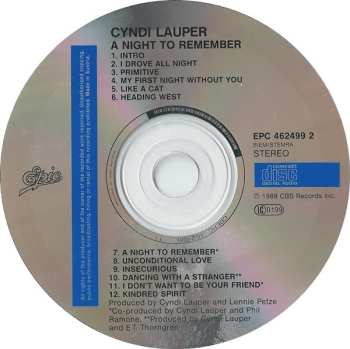 CD Cyndi Lauper: A Night To Remember 563597