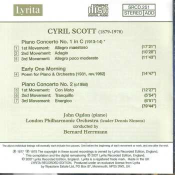 CD Cyril Scott: Piano Concertos 1 & 2 / Early One Morning  557469