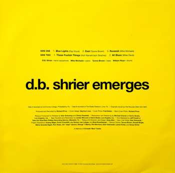 LP D.B. Shrier Quartet: D.B. Shrier Emerges 586522