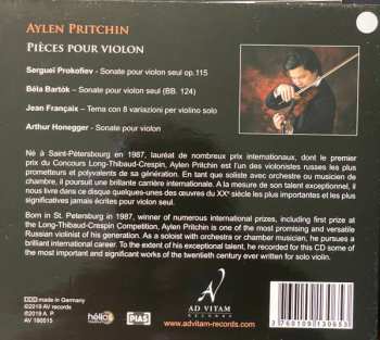 CD Айлен Притчин: Pièces Pour Violon 547654