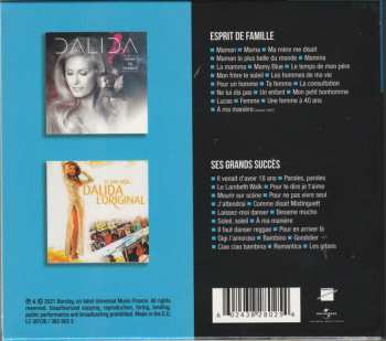 2CD/Box Set Dalida: Esprit De Famille / Ses Grands Succès 550418