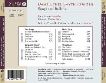 CD Ethel Smyth: Songs And Ballads 616827