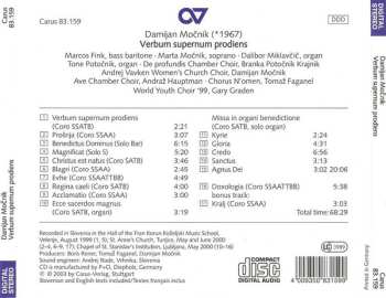 CD Damijan Mocnik: Verbum Supernum Prodiens 458113