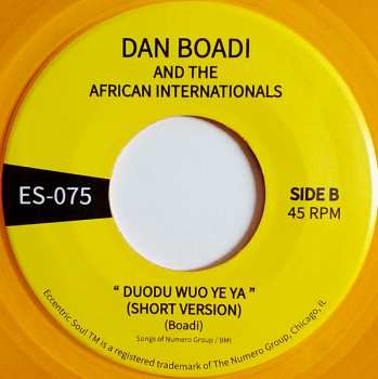 SP Dan Boadi And The African Internationals: Money Is The Root Of Evil / Duodu Wuo Ye Ya CLR 577088