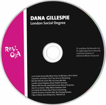 CD Dana Gillespie: London Social Degree 585606