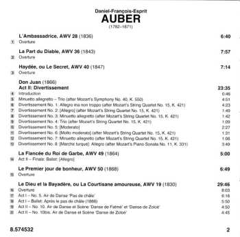 CD Daniel-Francois-Esprit Auber: Overtures Vol. 6 627138