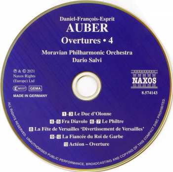 CD The Moravian Philharmonic Orchestra: Overtures • 4 123476