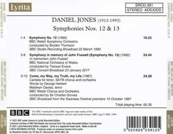 CD Daniel Jones: Symphonies Nos. 12 & 13 / Come My Way, My Truth, My Life 561625