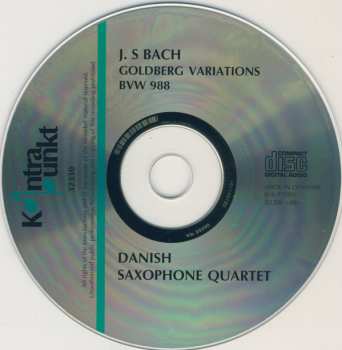 CD Danish Saxophone Quartet: Bach: Goldberg Variations 299644