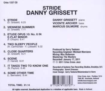 CD Danny Grissett: Stride 550348