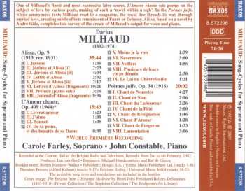 CD Darius Milhaud: Alissa • L'Amour Chante • Poèmes Juifs 571810