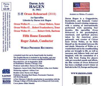 CD Daron Hagen: Orson Rehearsed 587072